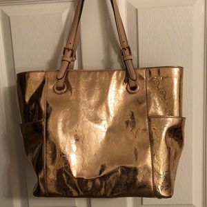 Michael Kors Rose Gold Mirror Tote